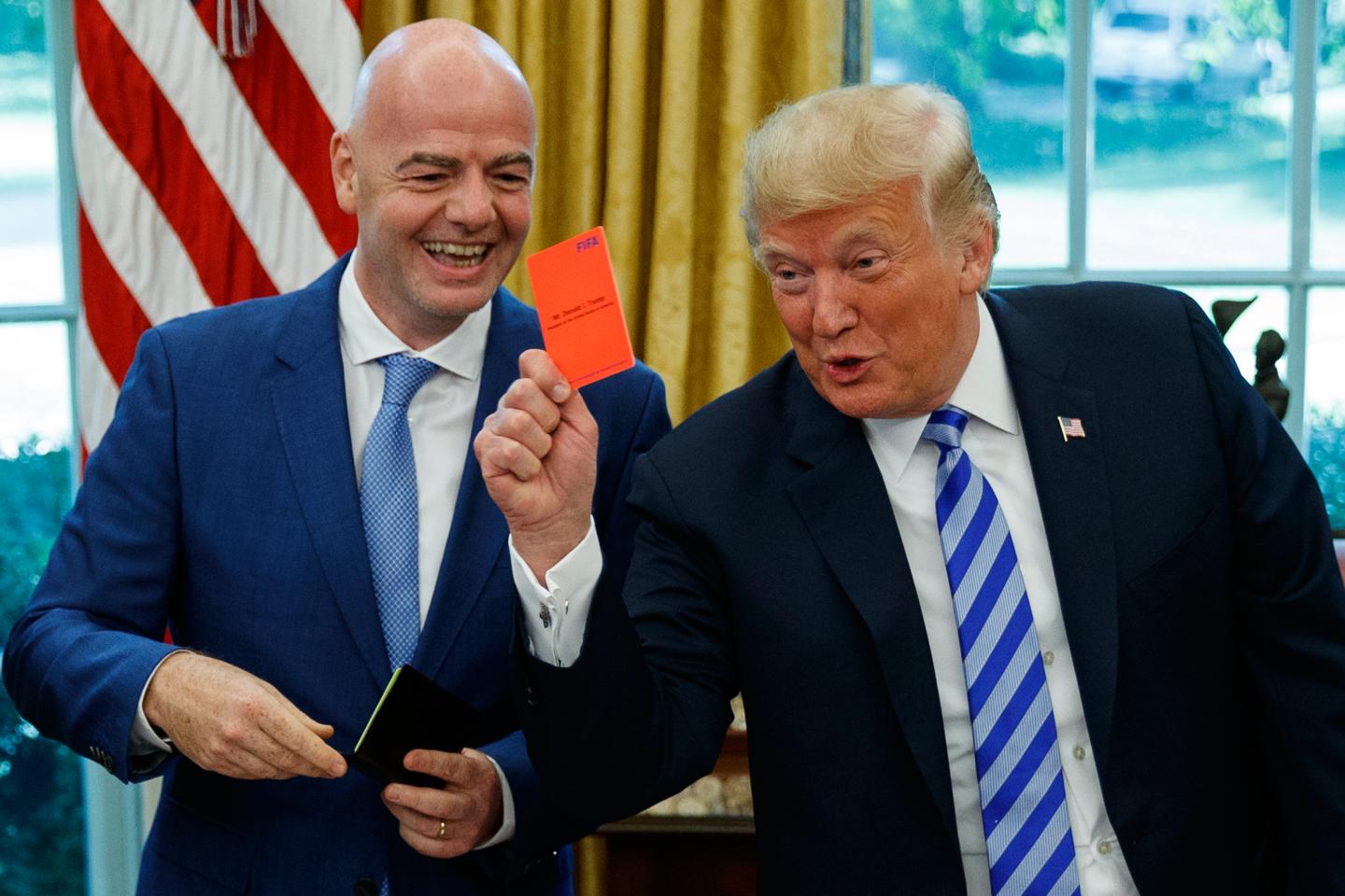 European Parliament members call for a probe of FIFA president Gianni Infantino over his Trump call before the decision to let Balogun play