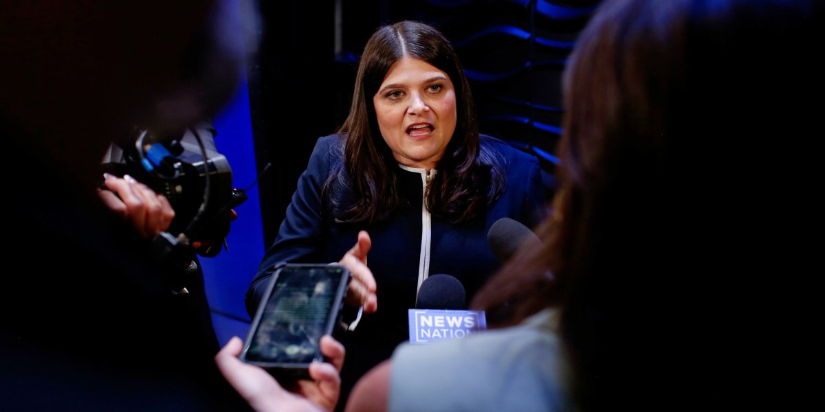 Image for Ask her about why AIPAC spent $30 million on her Michigan Senate campaign and she'll talk for 800 words about anything else