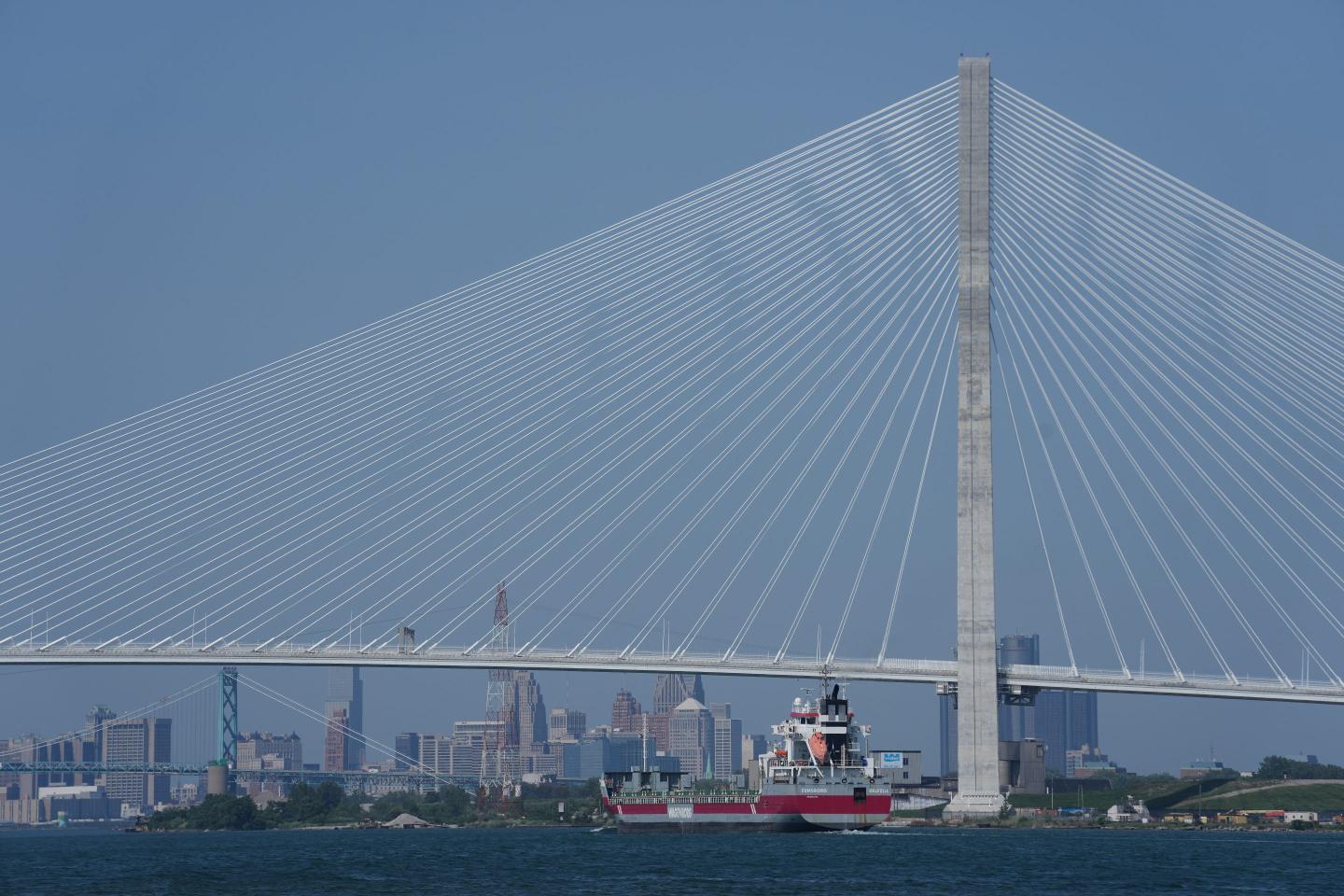 Canada celebrates new Detroit River bridge connecting Ontario to Michigan as 50% tariff feud keeps American officials away