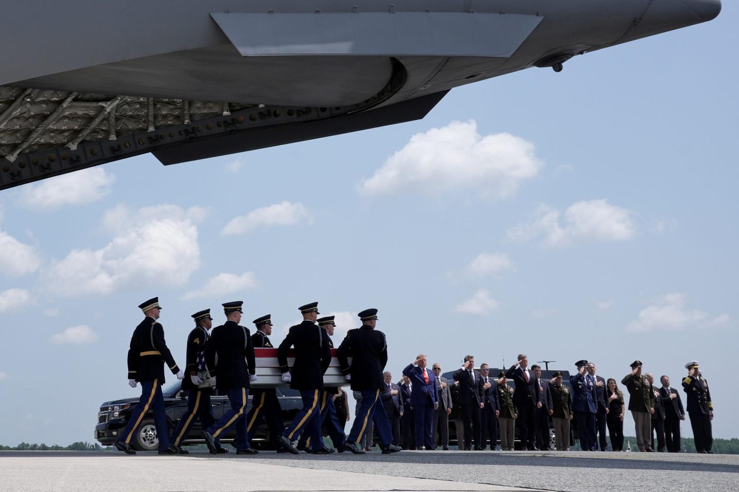 U.S. troops killed recently were moved from the Iran war death toll to ‘overseas operations’ after the Pentagon claimed ‘temporary data disruptions’