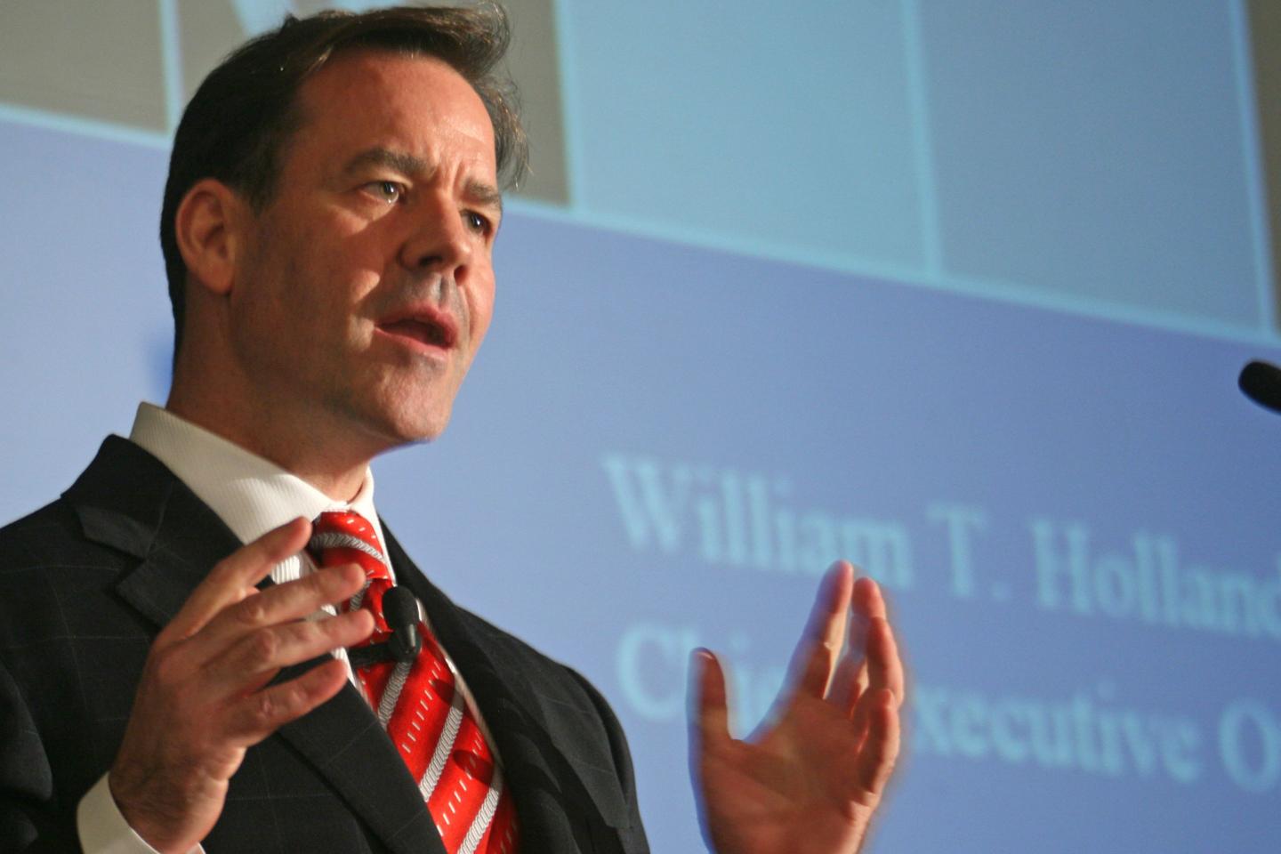 Bill Holland gesturing