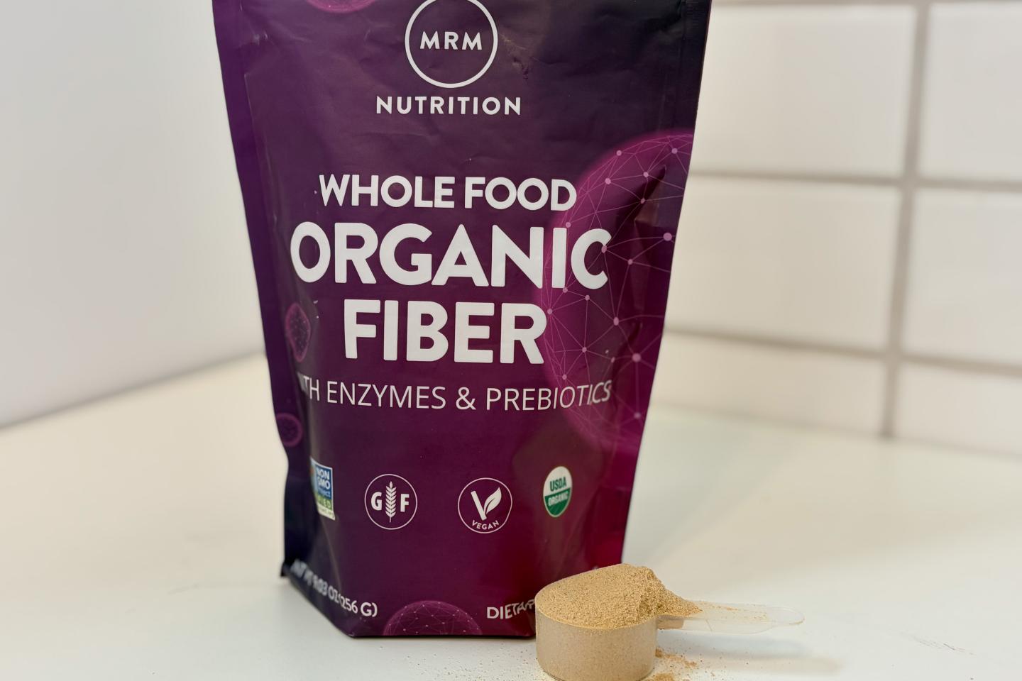 MRM Whole Food Organic Fiber as best fiber supplement 