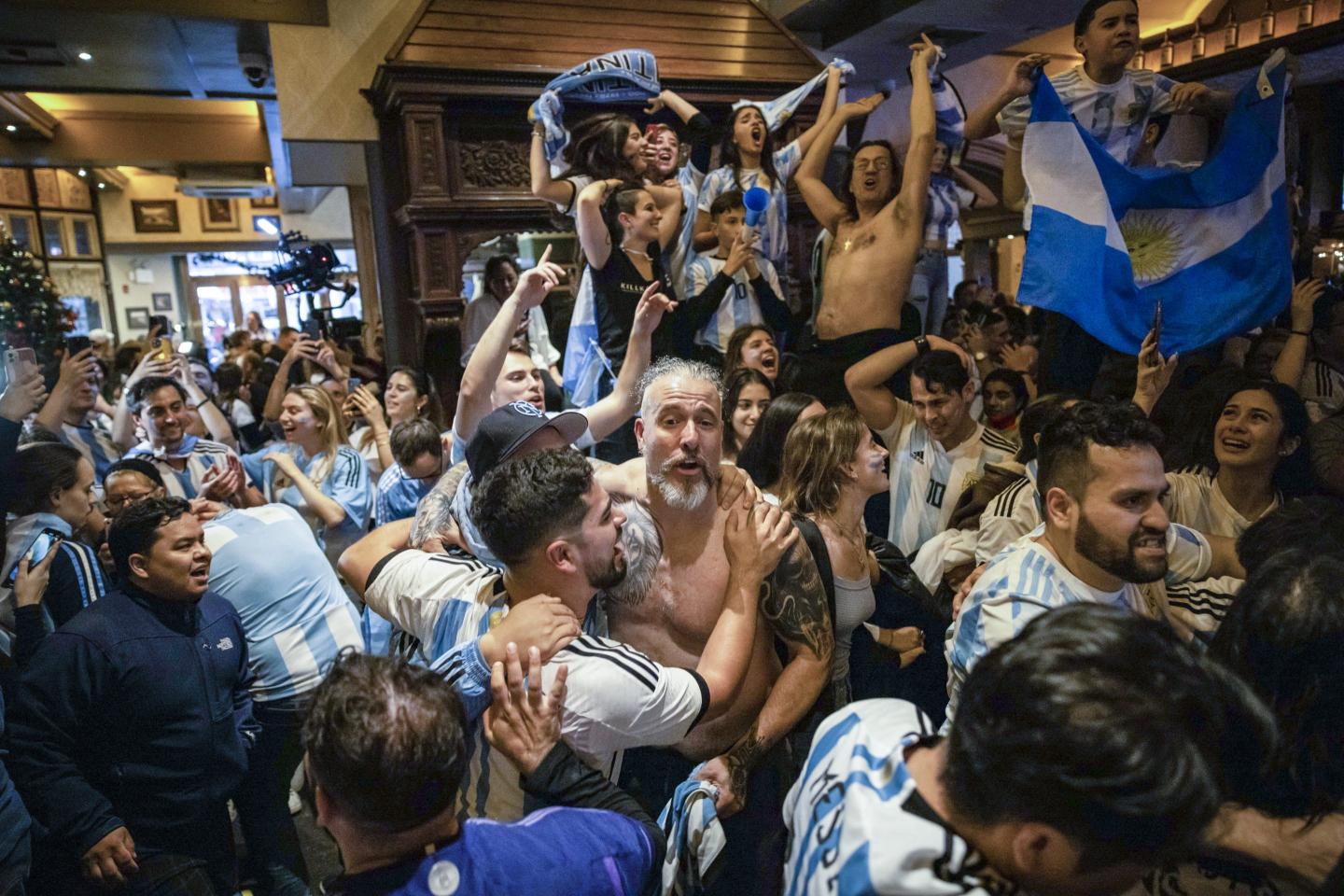 Small businesses like bars and cafes across the country became the gathering place for foreign and domestic soccer fans rooting for their countries in the World Cup.