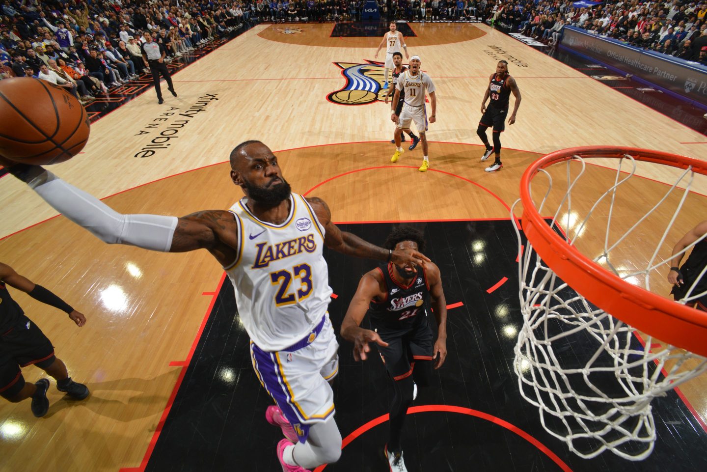 LeBron James, the only billionaire currently active in the NBA, signs a minimum contract with the Philadelphia 76ers