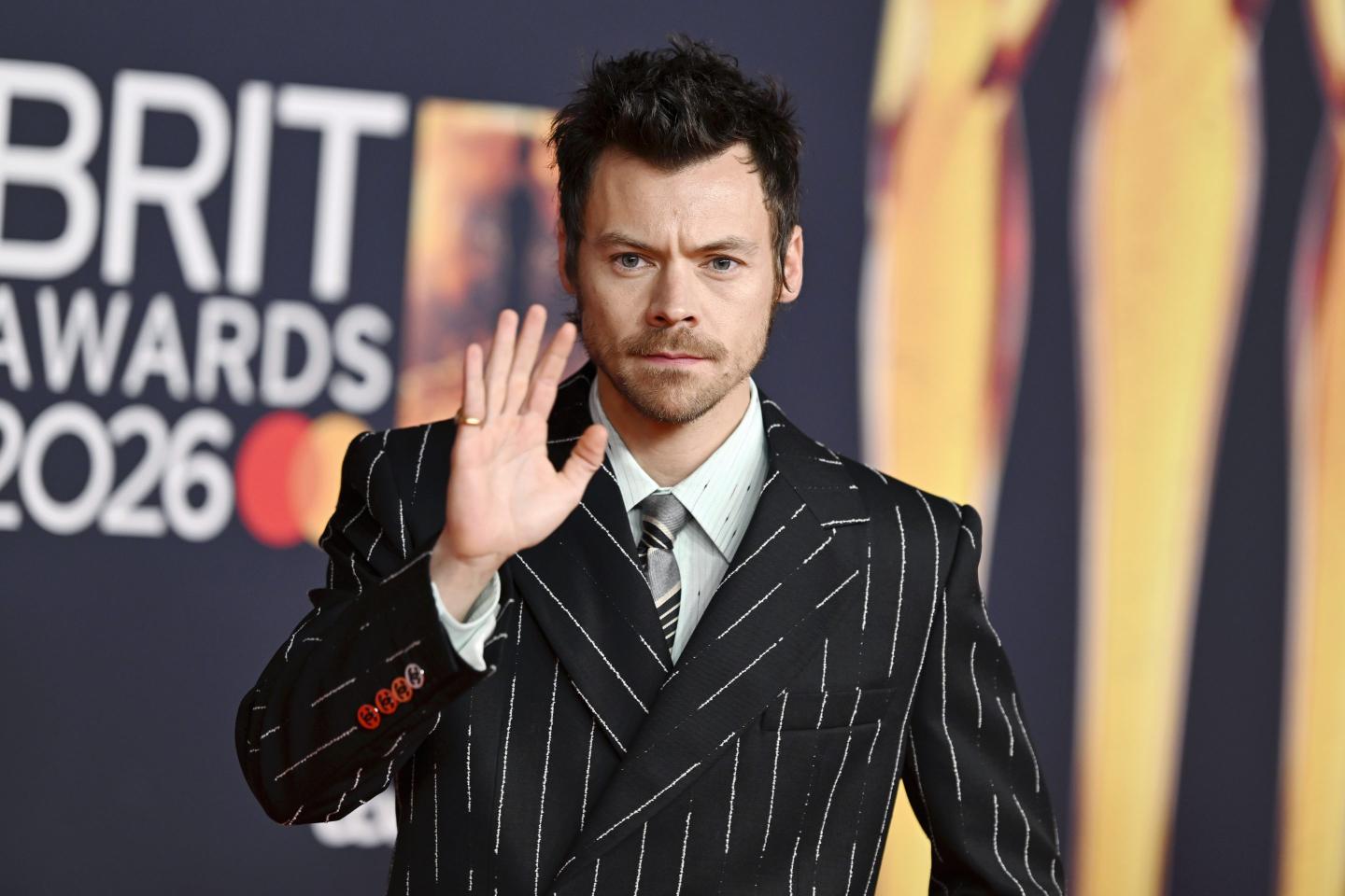 Harry Styles waves