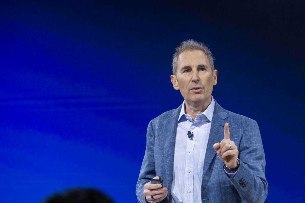 Amazon CEO Andy Jassy in New York on February 26, 2025. (Photo: Andrej Sokolow/dpa/Getty Images)