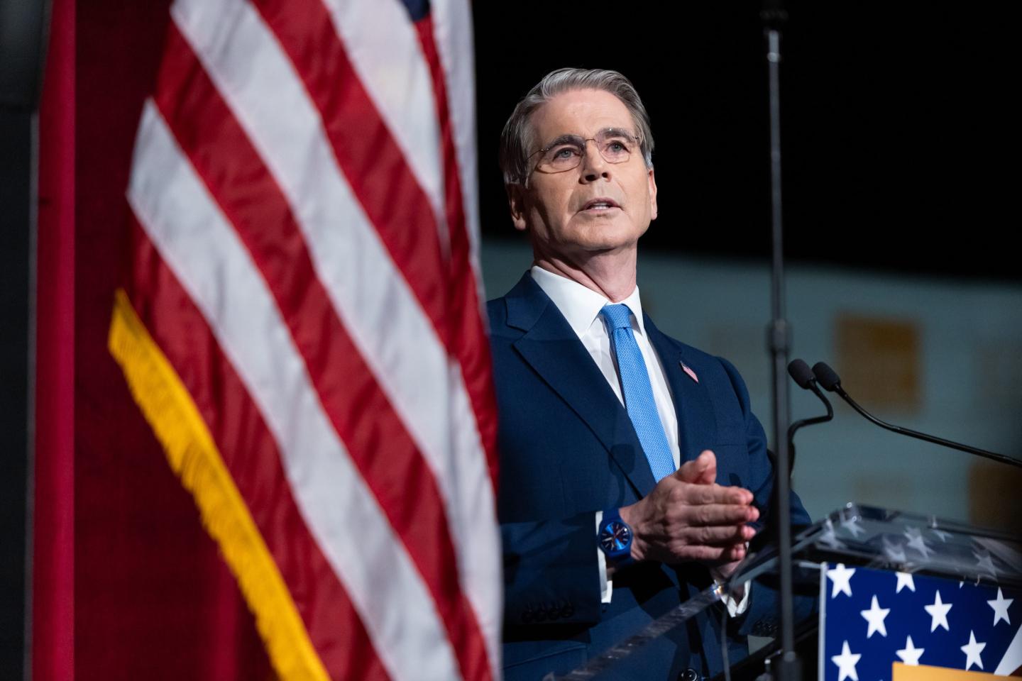 Scott Bessent, US treasury secretary, during an Economic Club of New York (ECNY) event in New York, US, on Tuesday, June 23, 2026.