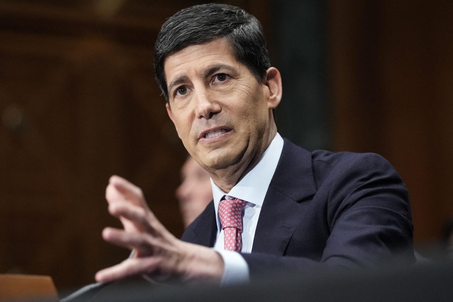 US Federal Reserve Chair Kevin Warsh testifies during a Senate Banking Committee hearing titled "The Semiannual Monetary Policy Report to the Congress" on Capitol Hill in Washington, DC, on July 15, 2026.