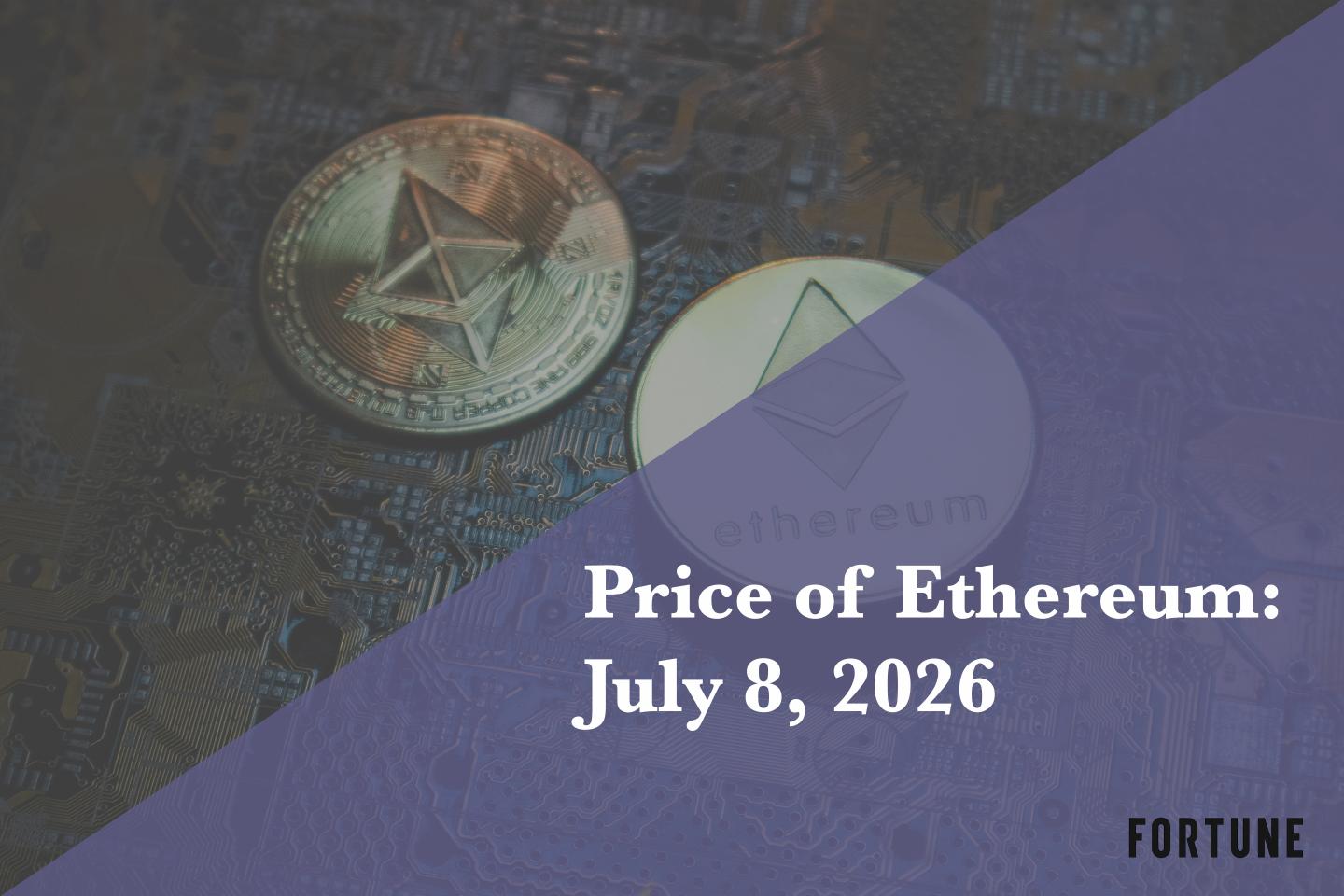 Current price of Ethereum for July 8, 2026
