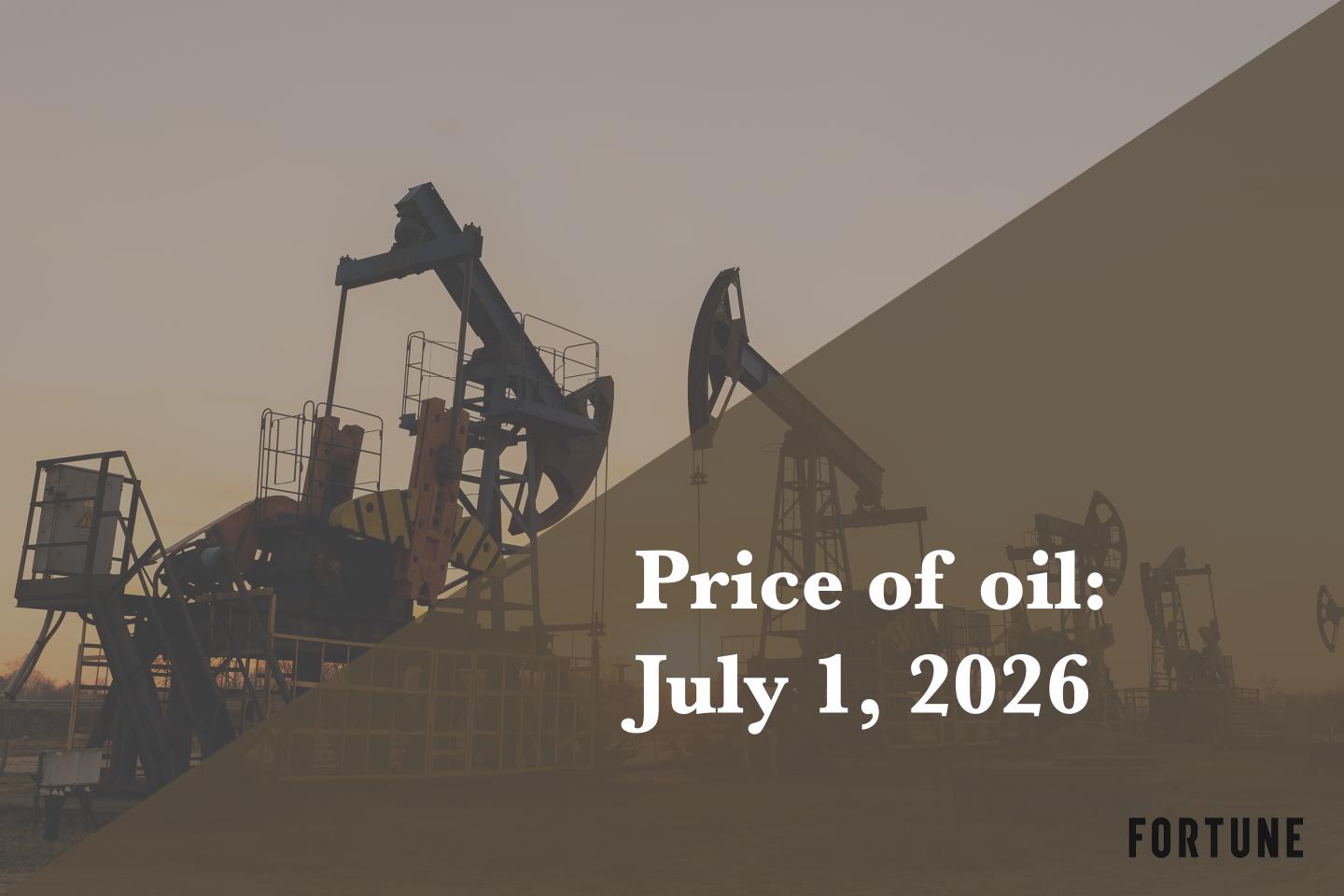 Current price of oil as of July 1, 2026