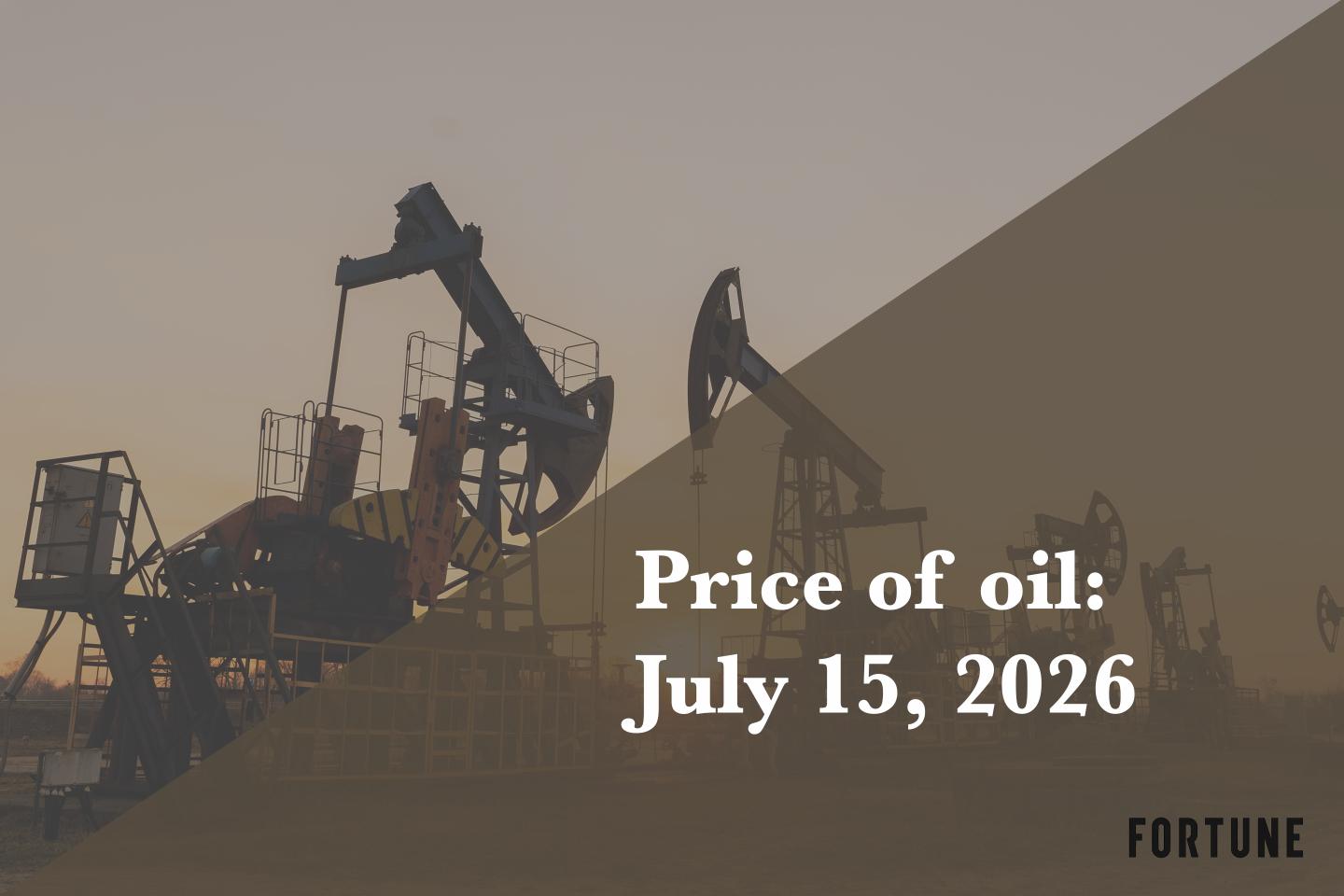 Current price of oil as of July 15, 2026