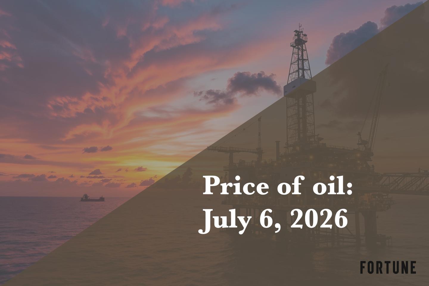 Current price of oil as of July 6, 2026