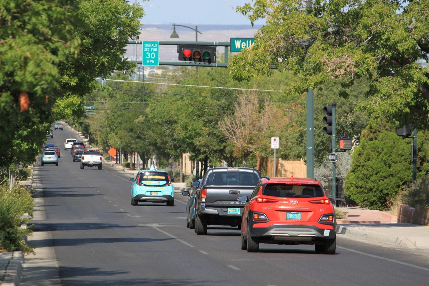 With ‘virtual speed bumps,’ these cities have reduced crashes by rewarding slower drivers with fewer red lights