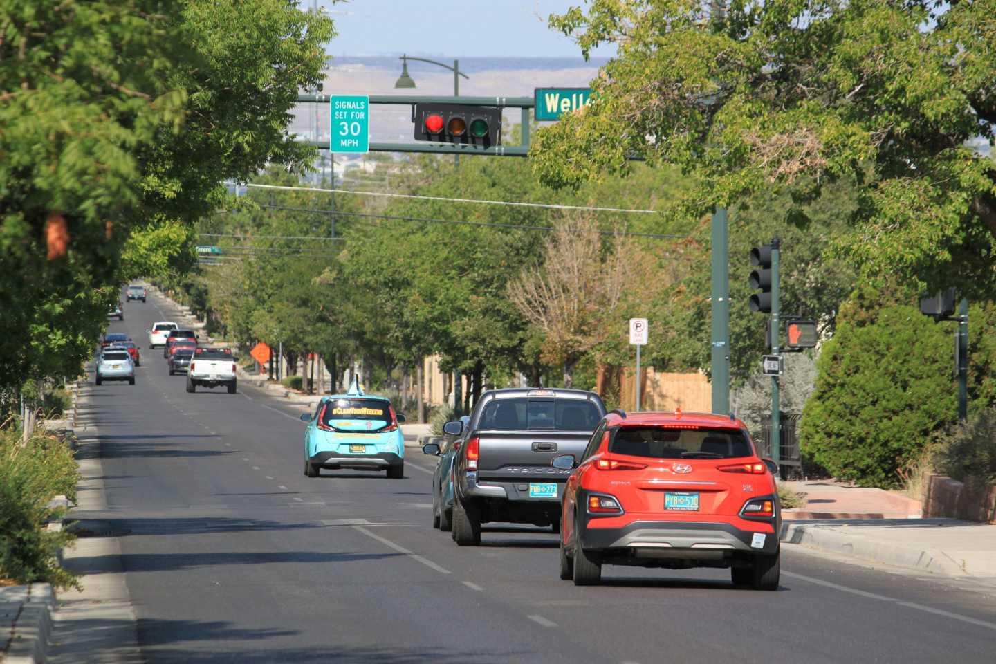 With ‘virtual speed bumps,’ these cities have reduced crashes by rewarding slower drivers with fewer red lights