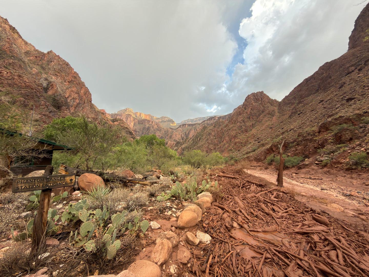 Bright Angel Creek near the Phantom Ranger Station in the Grand Canyon, Arizona.