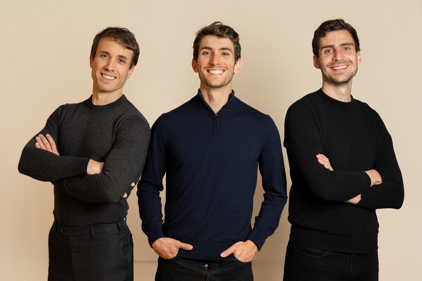 from right to left: Javi Palafox, Pablo Palafox, and Luis Paarup stand and smile