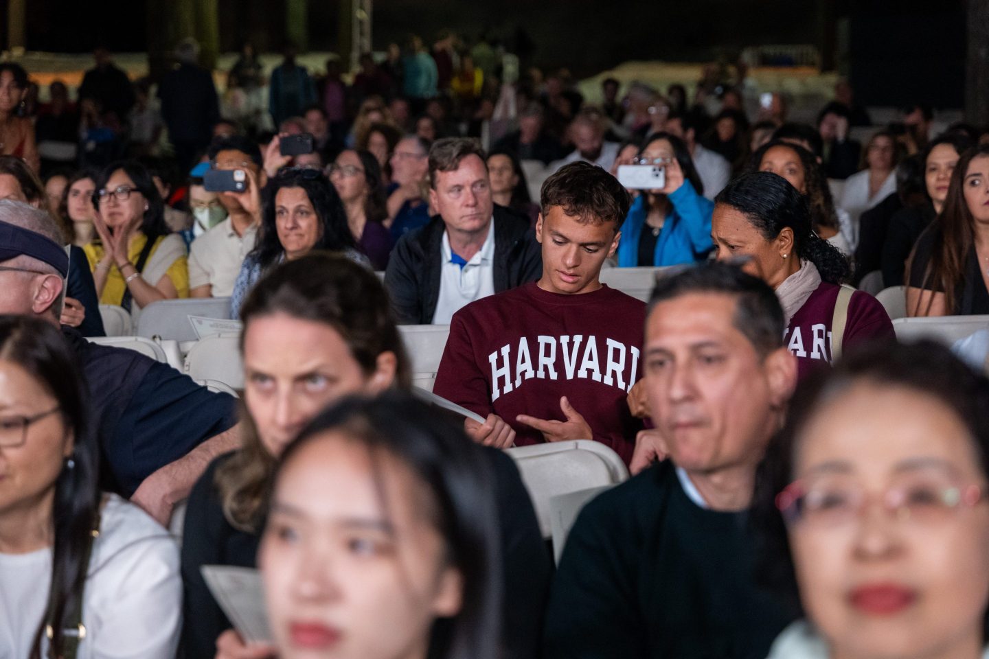Photo of Harvard students