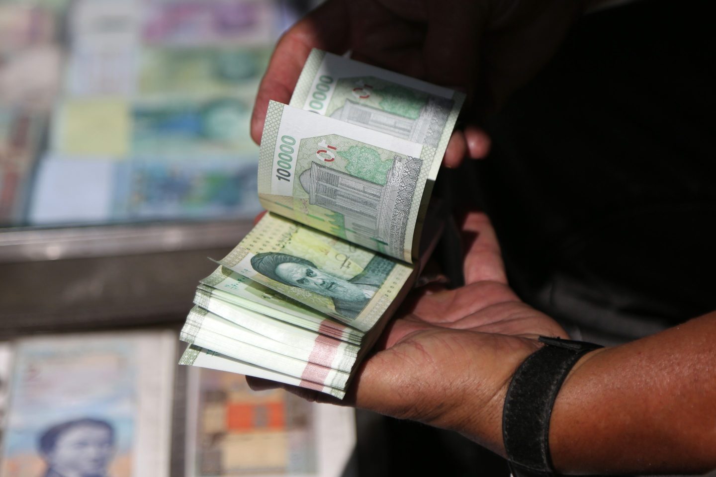 Photo of Iran's currency rial