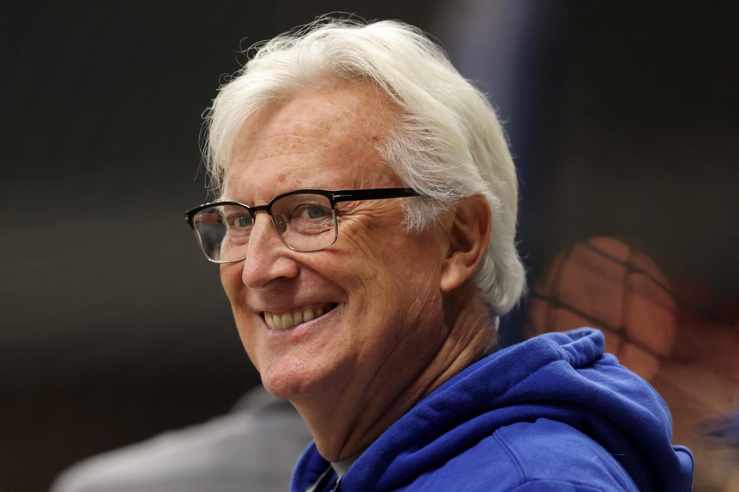 Los Angeles Dodgers Owner and Chairman Mark Walter looks on before game one of the National League Championship Series.