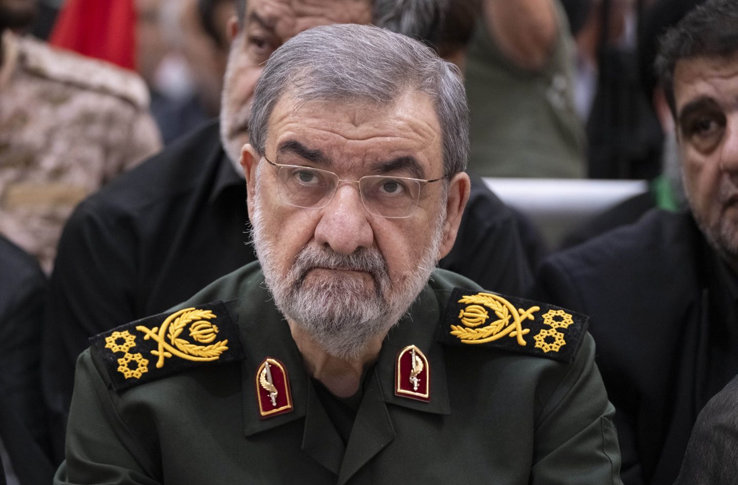 Mohsen Rezaei at Ayatollah Ruhollah Khomeini's shrine in southern Tehran, Iran, on June 4, 2026. 