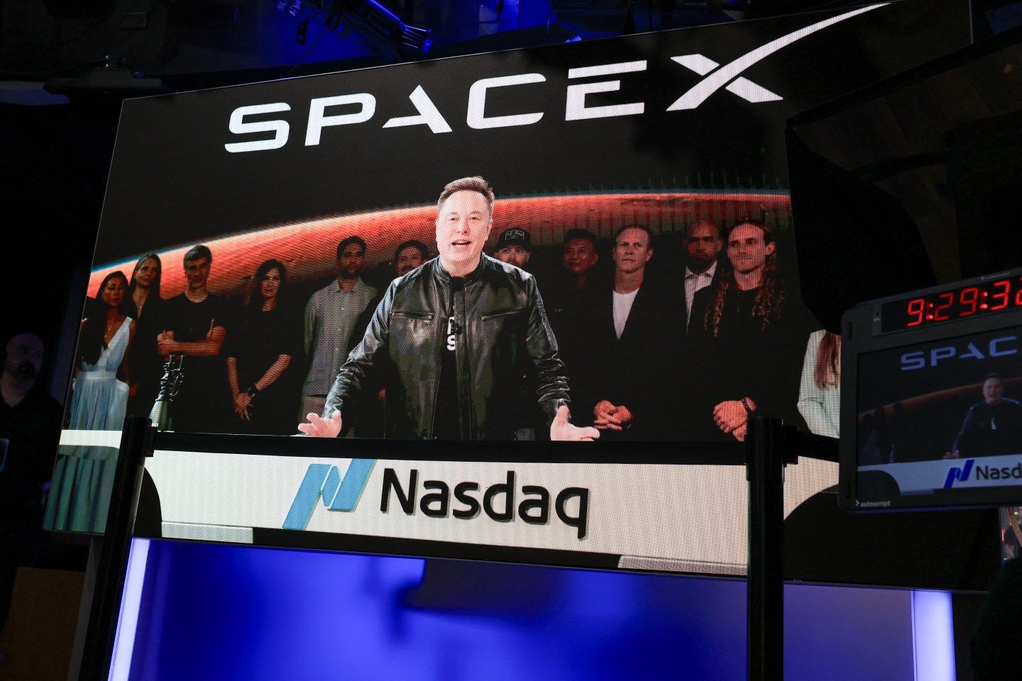 Image of Nasdaq and executives