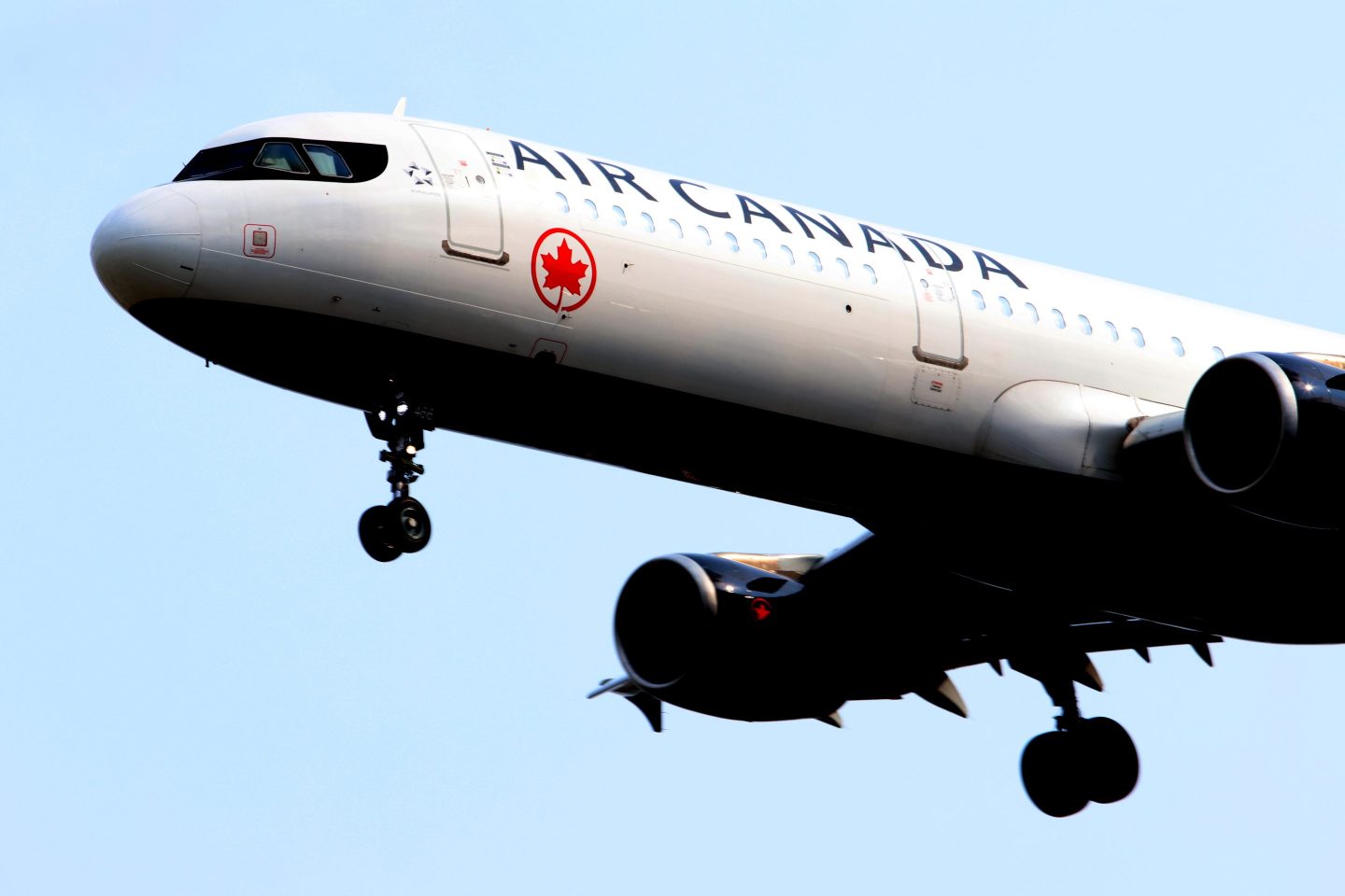 An Air Canada aircraft arrives at Toronto Pearson International Airport.