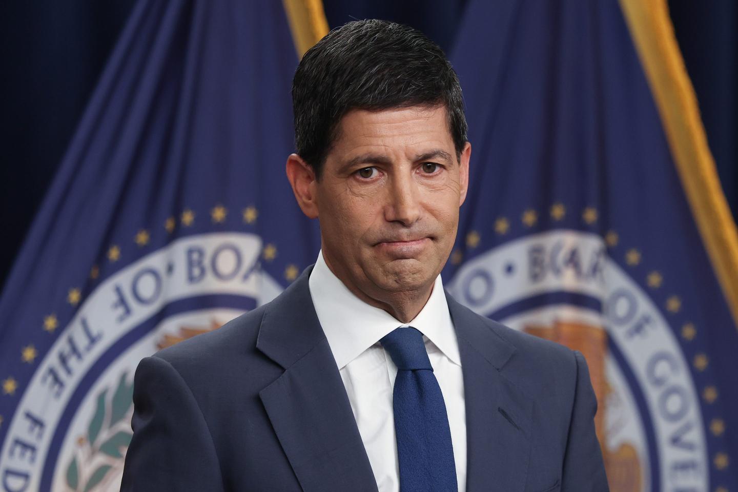 Federal Reserve Chair Kevin Warsh speaks during a news conference at Federal Reserve Headquarters.