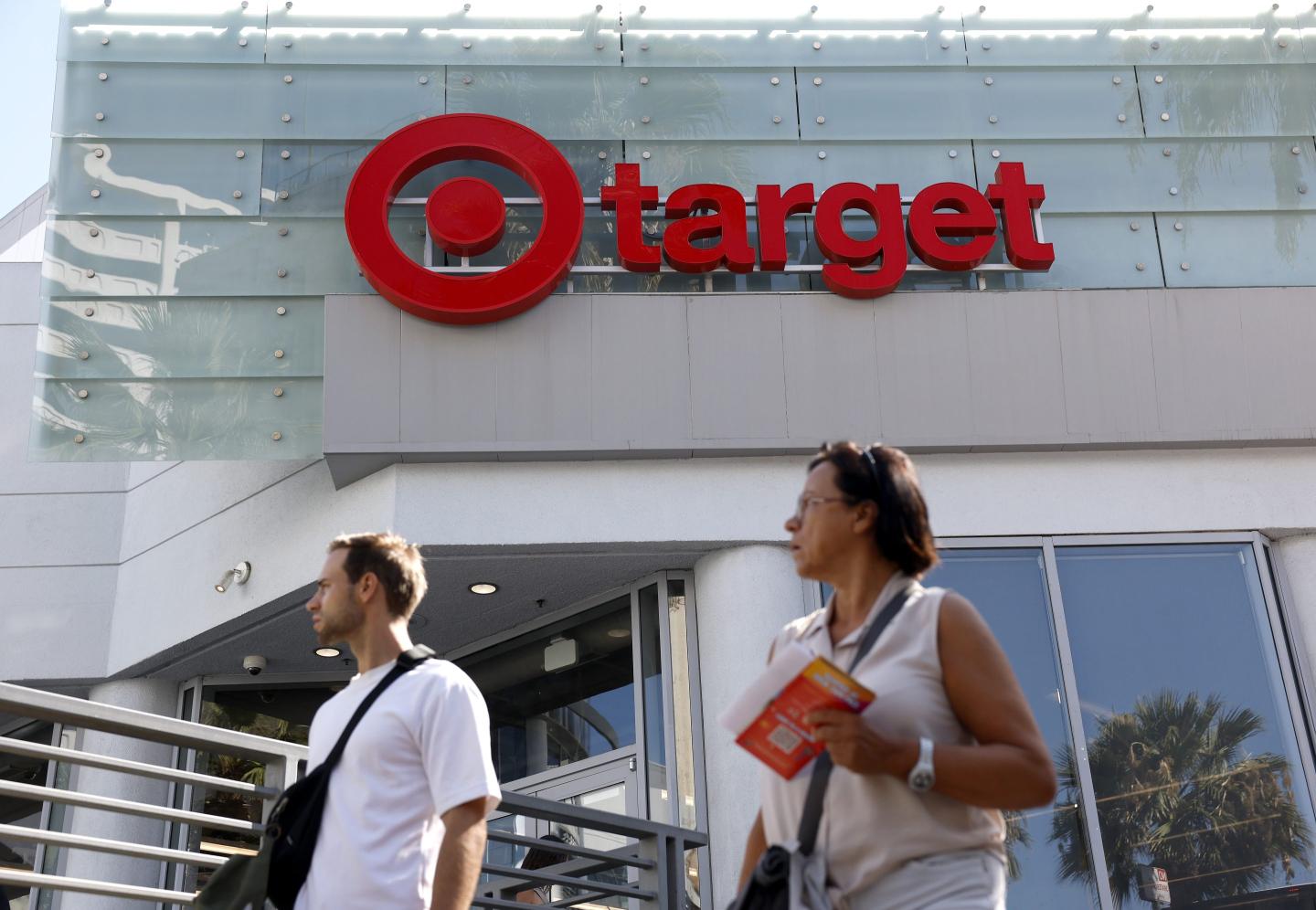 Photo of shoppers and Target