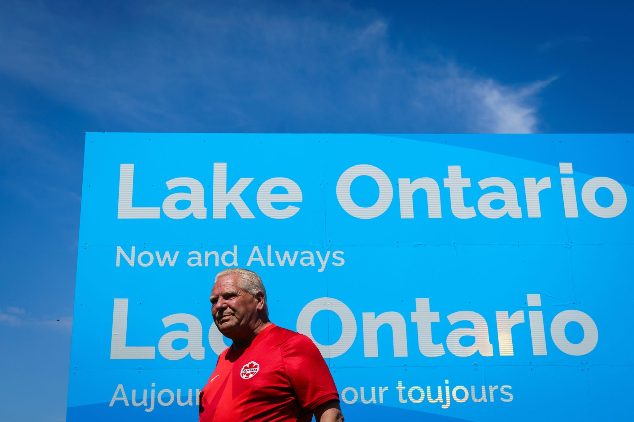 ‘Long after President Trump is gone, it will still be called Lake Ontario’ — Premier Doug Ford fires back at ‘Lake America’ decree with giant sign