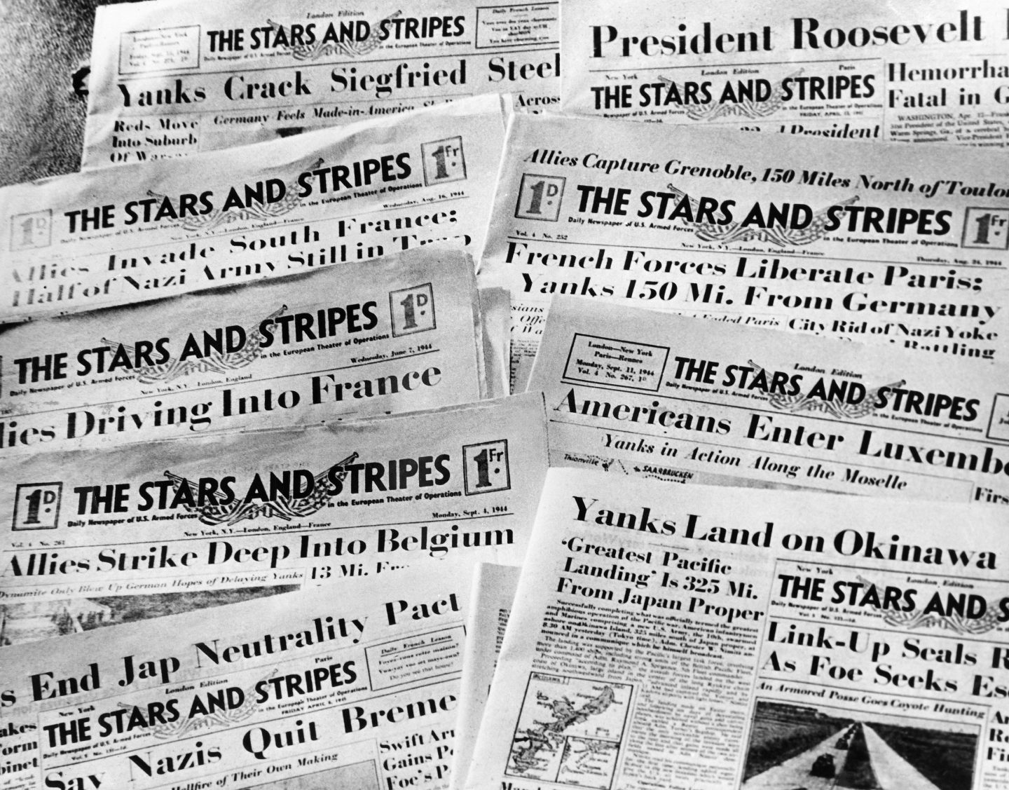 Photo of Stars and Stripes newspaper