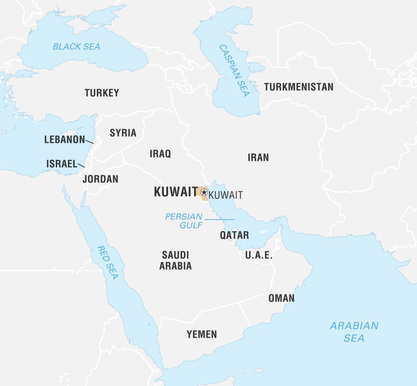 The countries the cables will traverse.