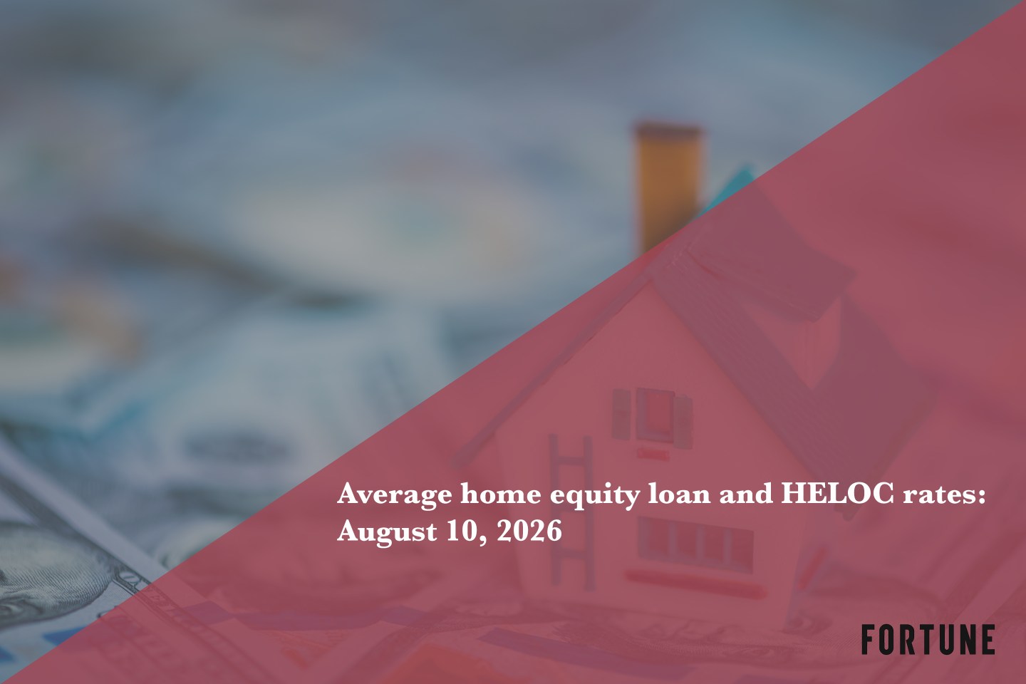 Today’s home equity loan and HELOC rates, Aug. 10, 2026