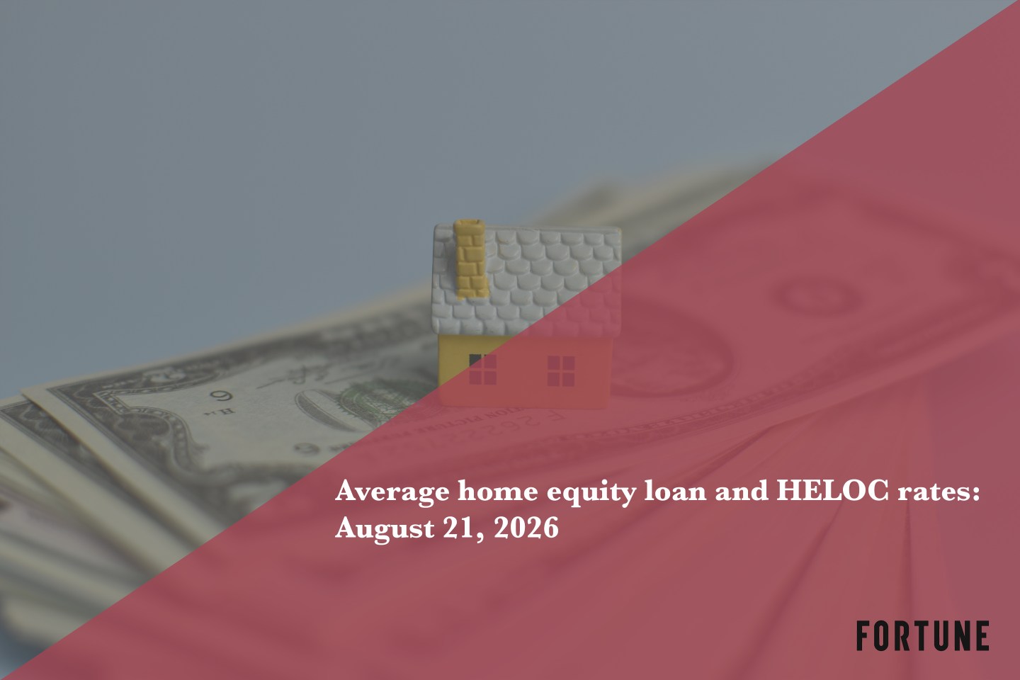 Home equity loan and HELOC rates: Aug. 21, 2026