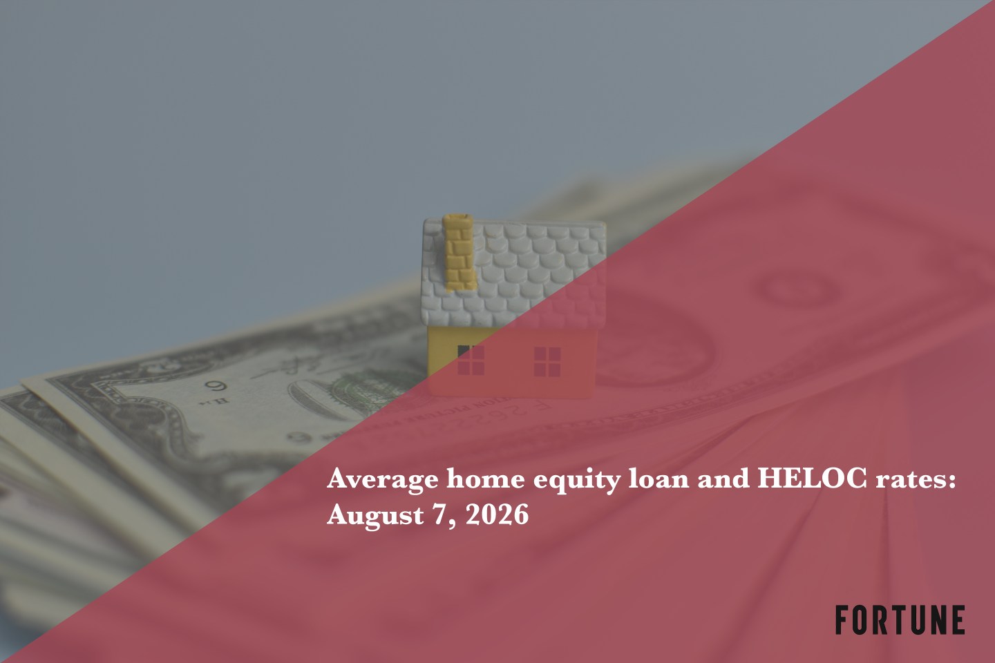 Today’s home equity loan and HELOC rates, Aug. 7, 2026