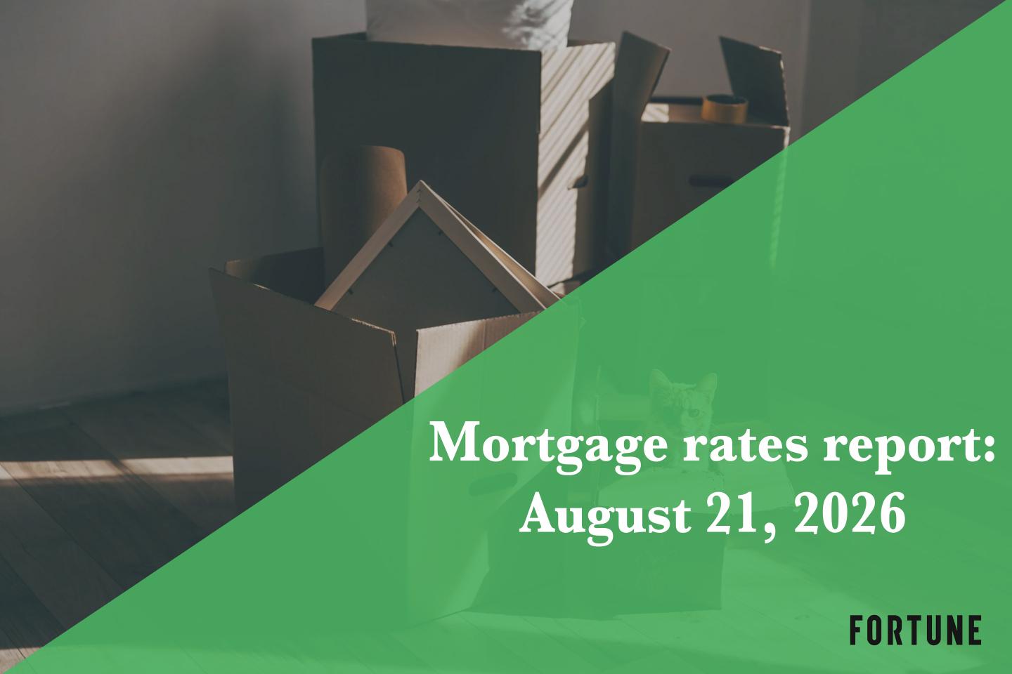 Mortgage rates on Aug. 21, 2026: Rates tick up slightly