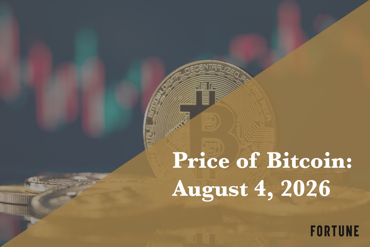 Current price of Bitcoin for August 4, 2026