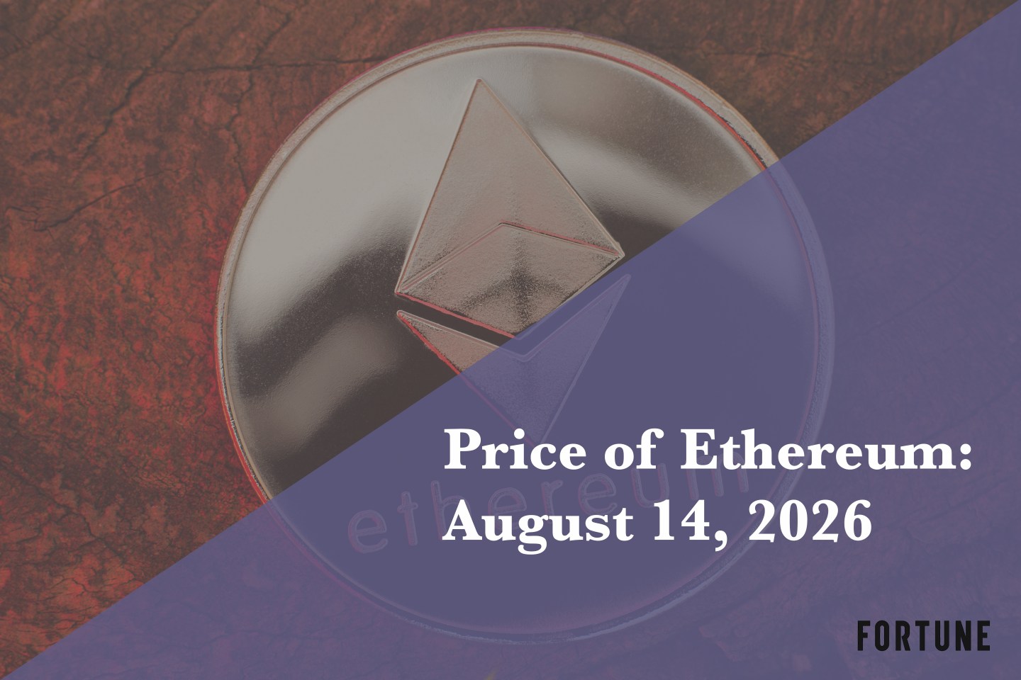 Current price of Ethereum for Aug. 14, 2026