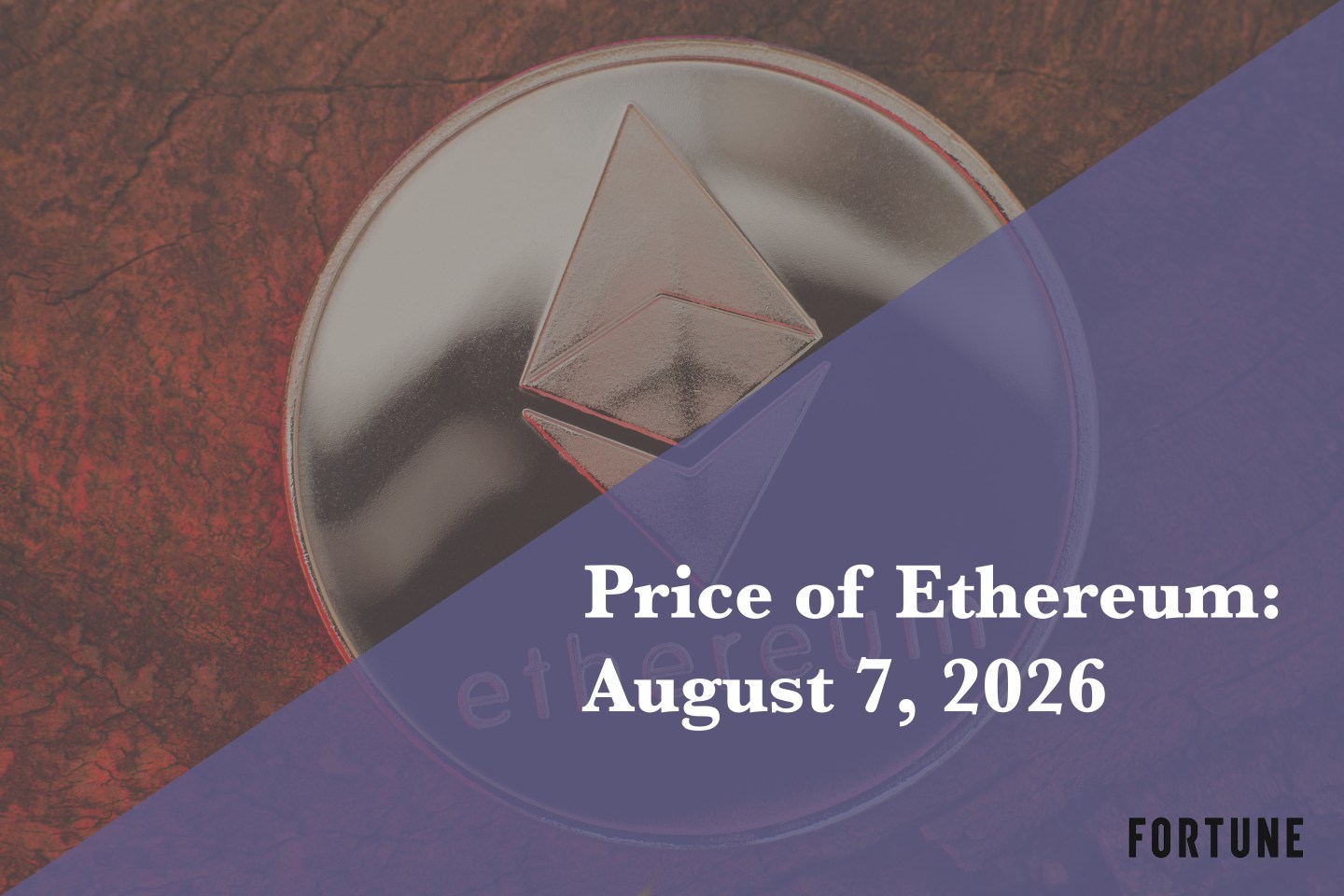 Current price of Ethereum for Aug. 7, 2026