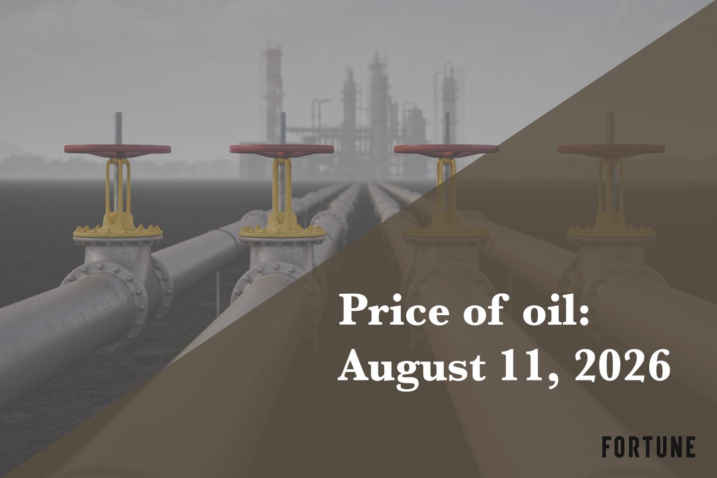 Current price of oil as of Aug. 11, 2026
