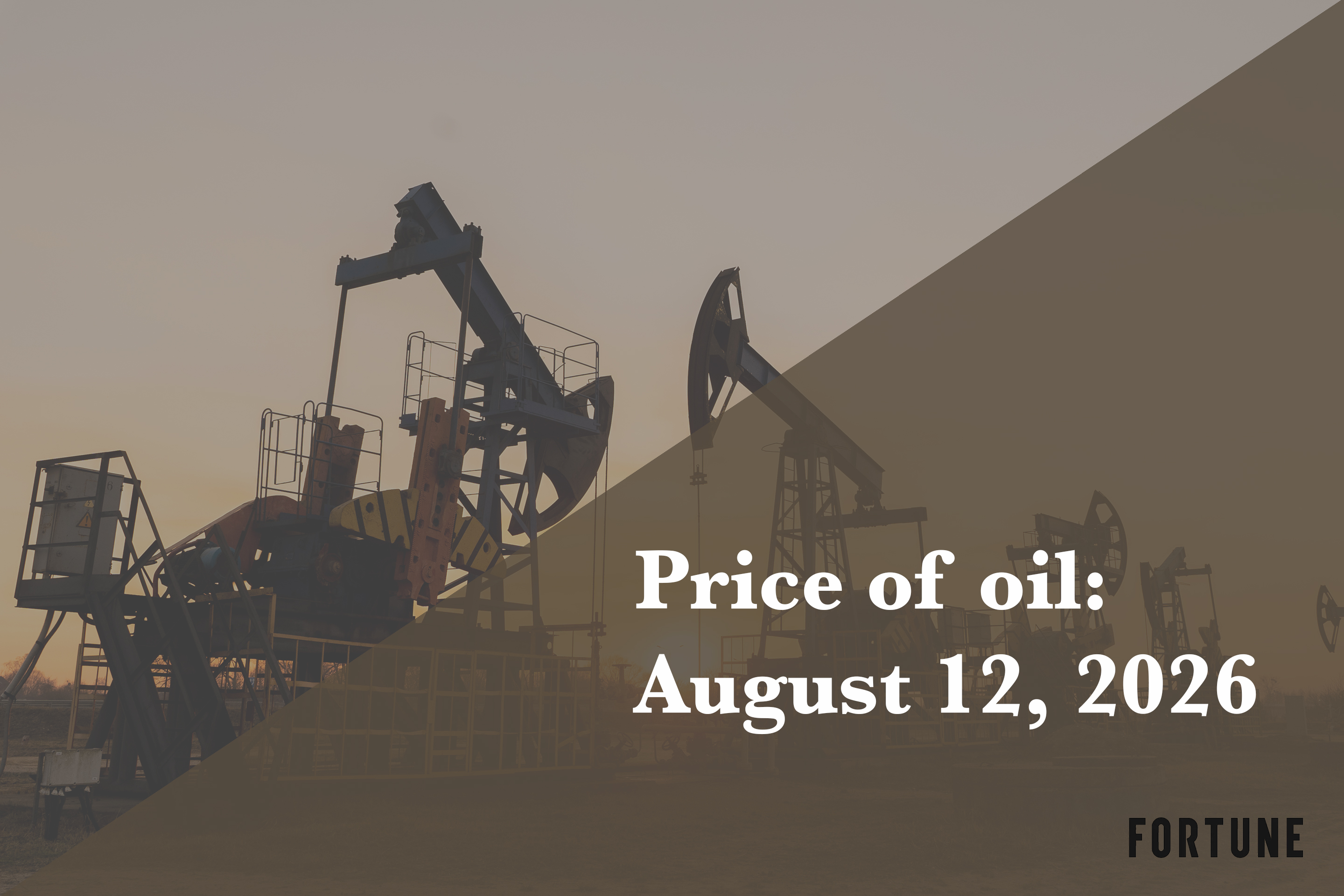 fortune.com - Joseph Hostetler - Current price of oil as of Aug. 12, 2026
