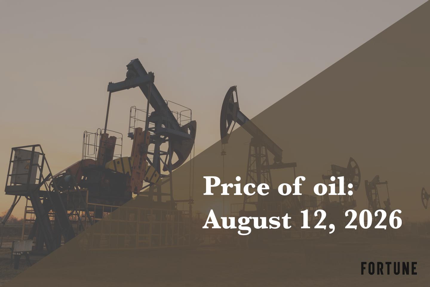 Current price of oil as of Aug. 12, 2026