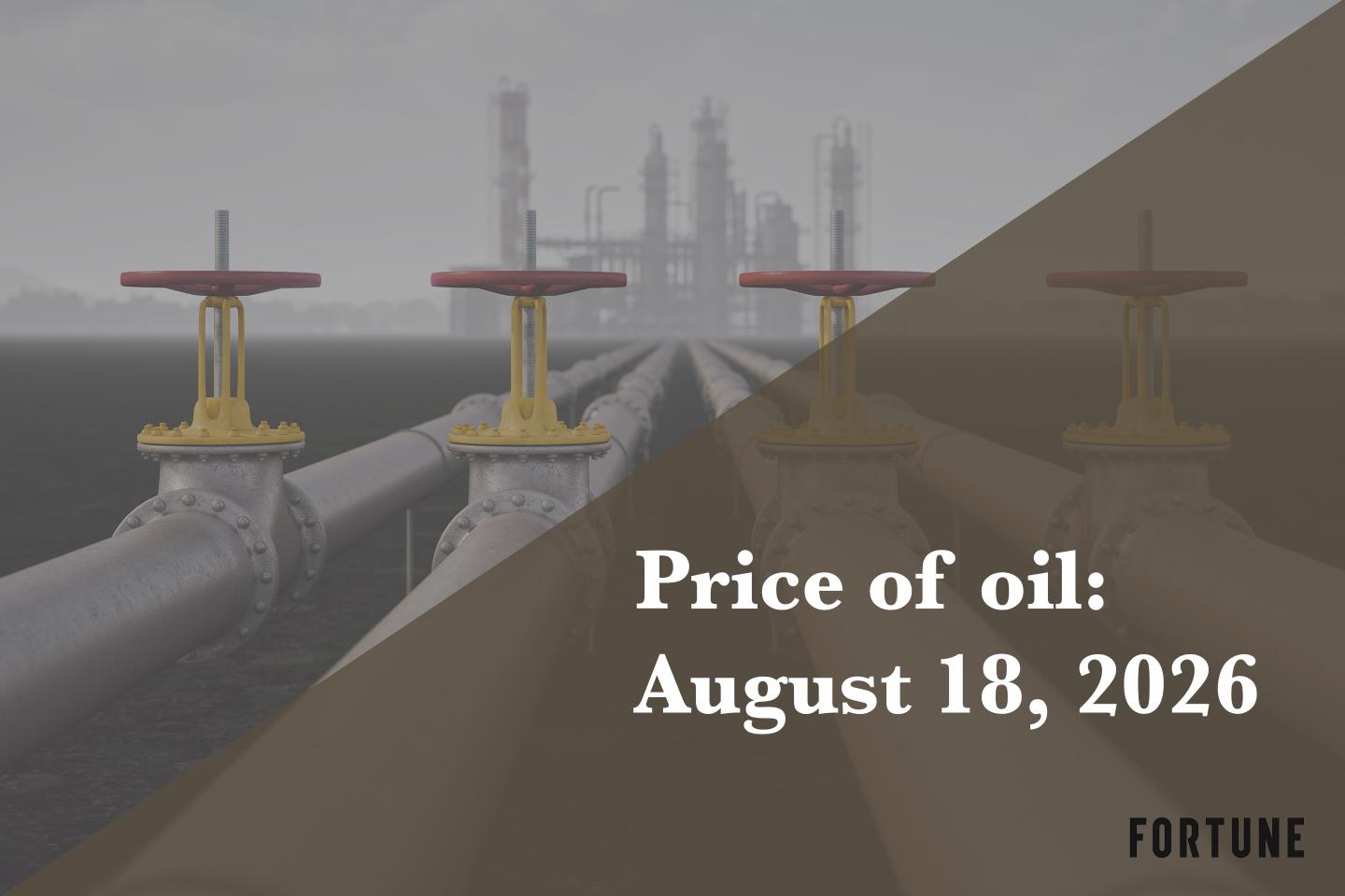 Current price of oil as of Aug. 18, 2026