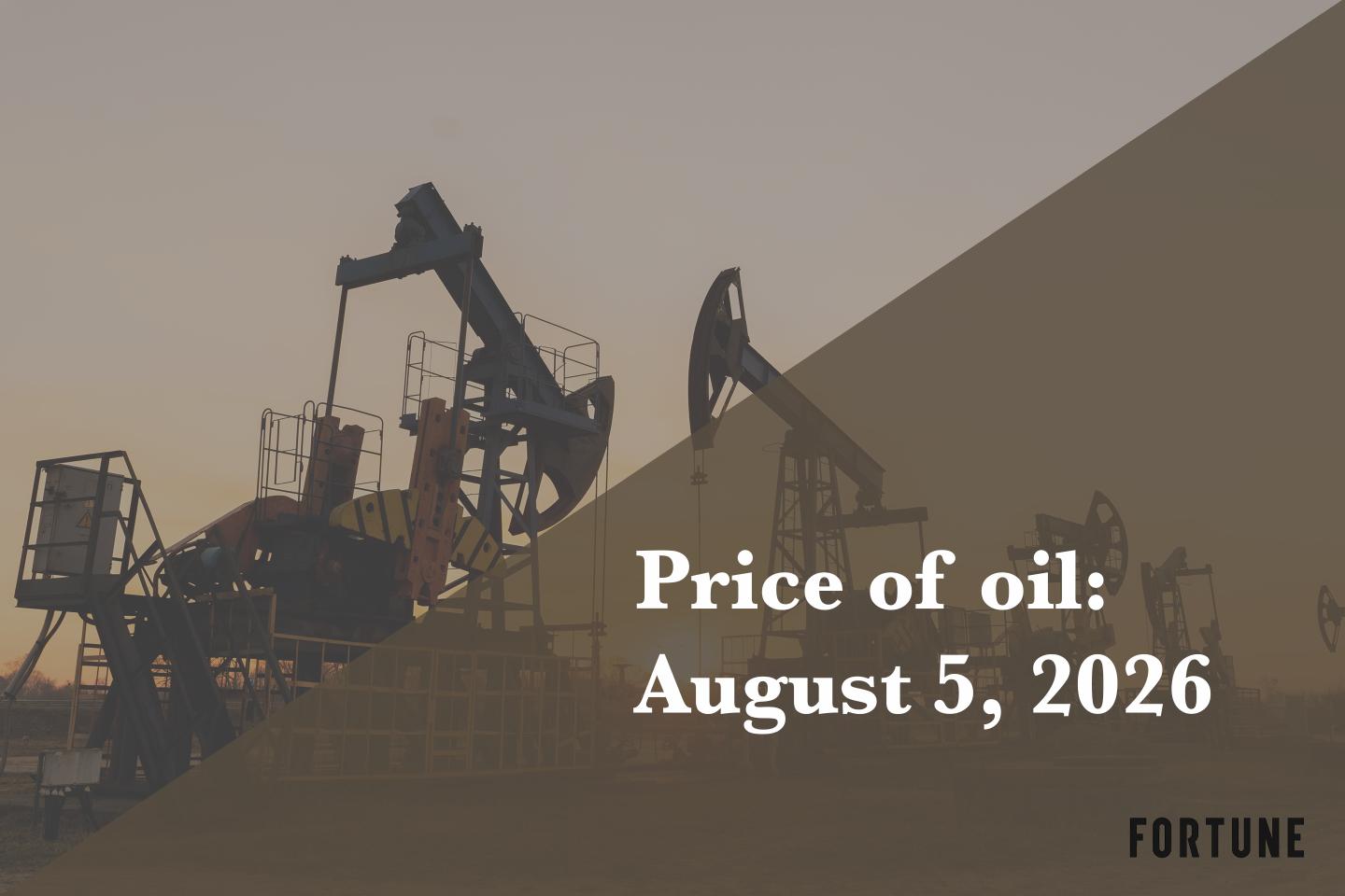 Current price of oil as of Aug. 5, 2026