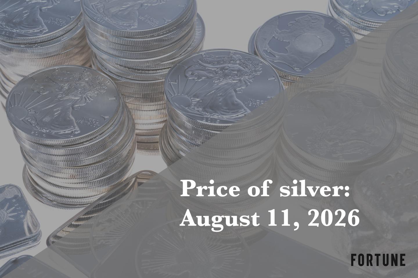 Current price of silver as of Tuesday, Aug. 11, 2026