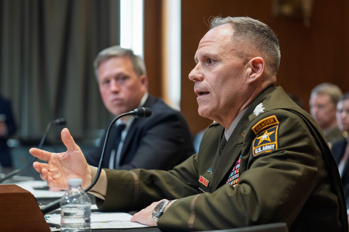 Gen. Christopher LaNeve, vice chief of staff of the Army, testifies at the Capitol in Washington.