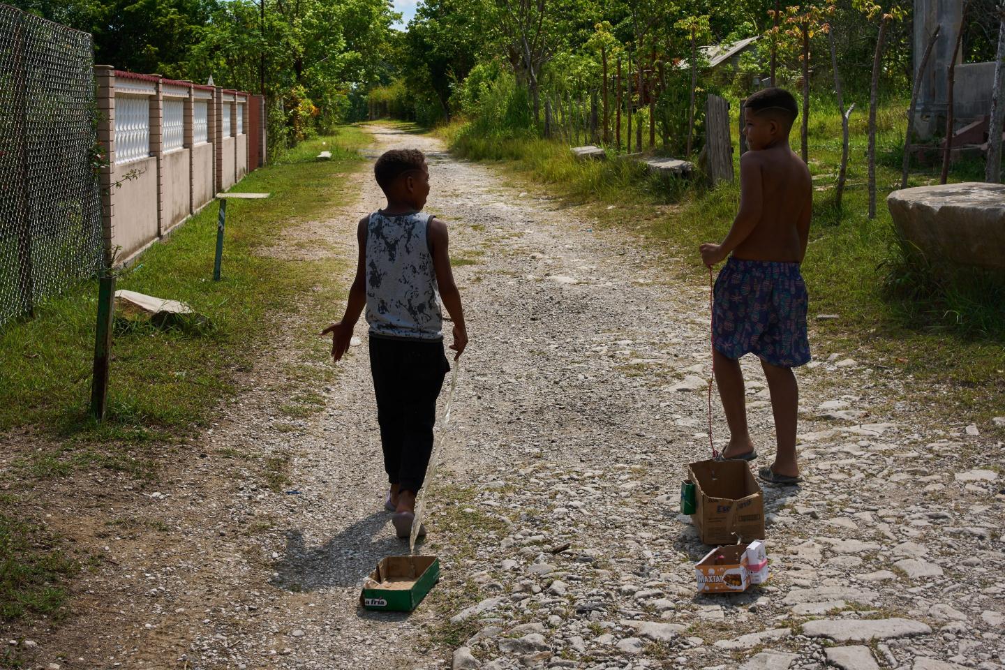Students return to school in Cuba as the island struggles with severe teacher, fuel, power and supply shortages.