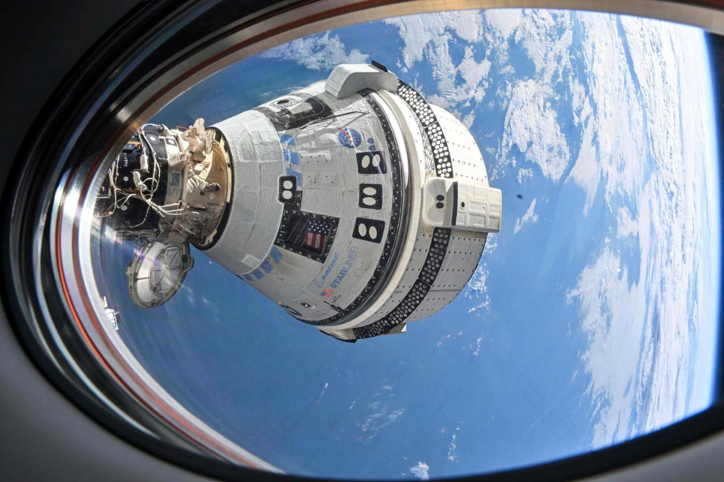 Boeing's Starliner spacecraft docked to the International Space Station on July 3, 2024.