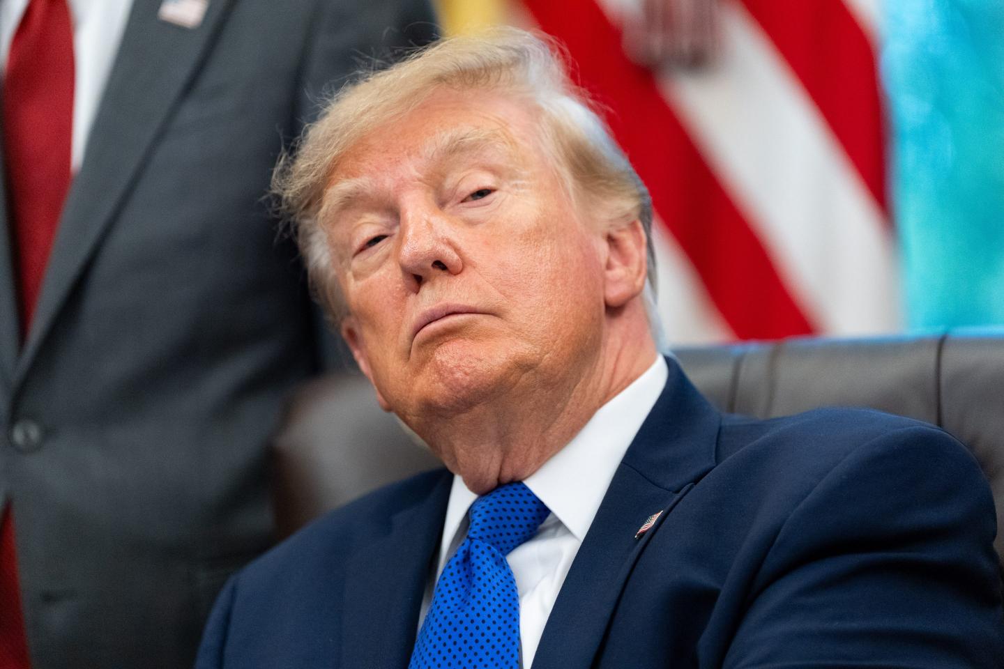 President Donald Trump in the Oval Office of the White House on Monday, Sept. 28, 2026.