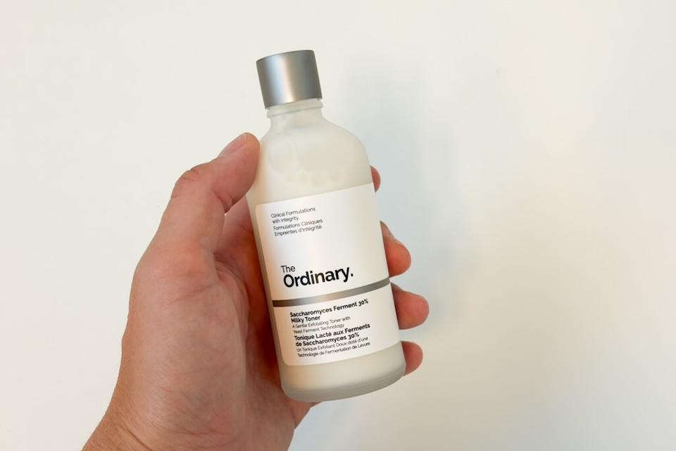 Our tester with the best toner for acne