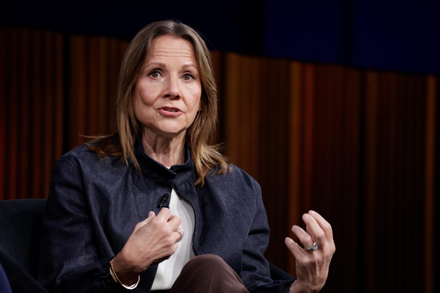 General Motors CEO Mary Barra in Detroit, Michigan, on Jan. 12, 2026. (Photo: Jeff Kowalsky/Bloomberg/Getty Images)